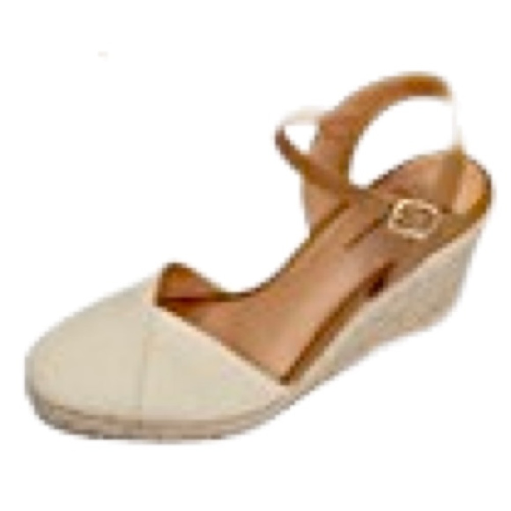 Wedge Heel Sandals Natural/Tan Size 7